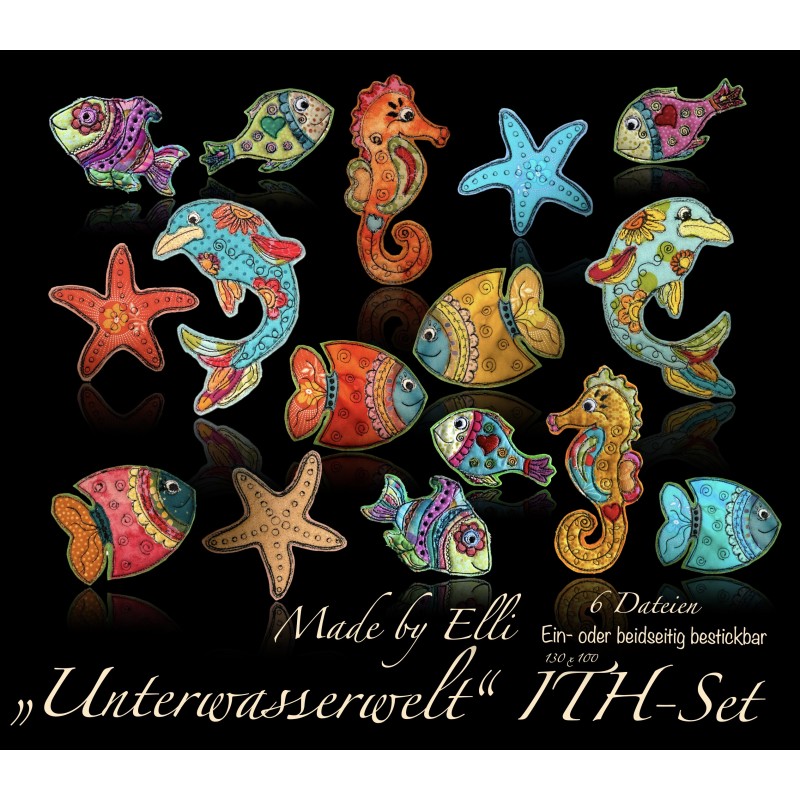 Stickdatei Unterwasserwelt ITH-SET 130 x 100 - 13.90 €