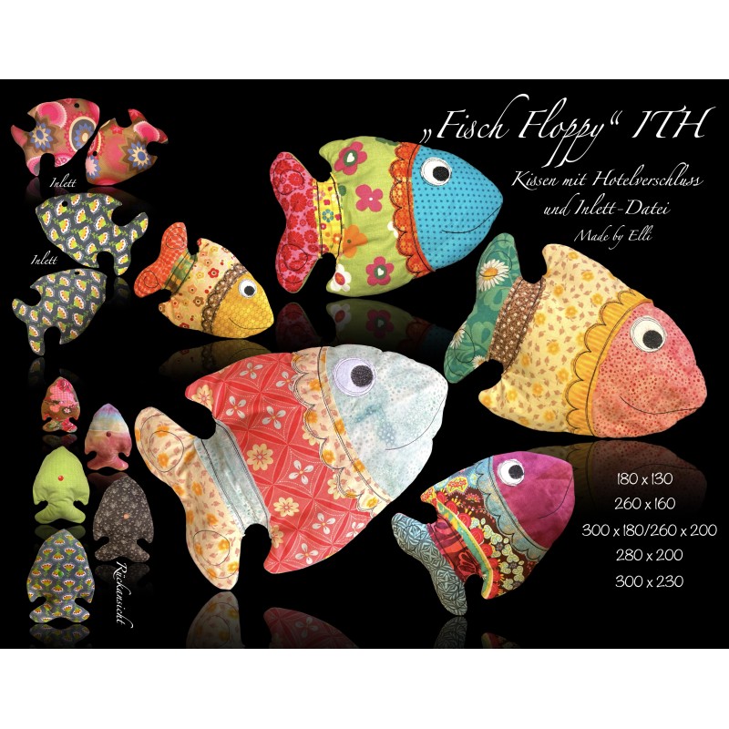 Stickdatei Fisch Floppy ITH - ab 7.90 €