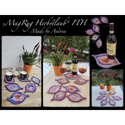 Stickdatei MugRug Herbstlaub ITH - ab 6.90 €