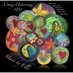 Stickdateien Crazy Untersetzer ITH-SET - ab 7.90 €